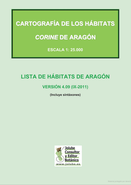 SEPARATECA DIGITAL del Mapa Hábitats Aragón