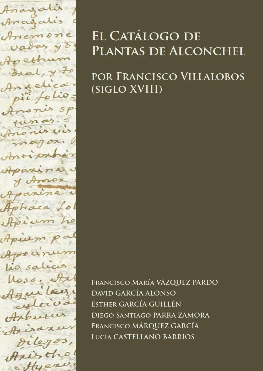 El catálogo de plantas de Alconchel por Francisco Villalobos