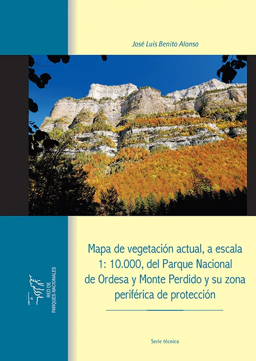 Mapa de vegetación actual del Parque Nacional de Ordesa y Monte Perdido