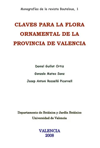Claves para la flora ornamental de la provincia de Valencia